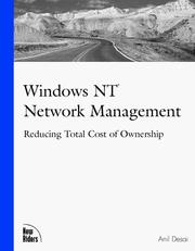 Cover of: Windows NT network management: reducing total cost of ownership