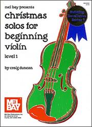 Cover of: Mel Bay Christmas Solos for Beginning Violin