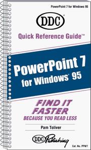 Cover of: PowerPoint® for Windows® 95, version 7 by Pamela R. Toliver