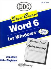 Word 6 for Windows by Iris Blanc, Mike Singleton