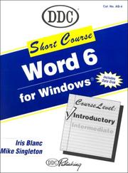 Cover of: Word 6 Windows: Introductory