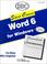 Cover of: Word 6 Windows