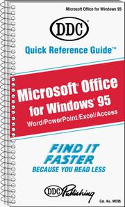 Cover of: Quick Reference Guide for Microsoft Office Windows 95