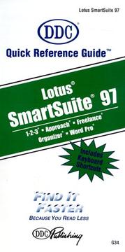 Cover of: Quick Reference Guide Lotus Smartsuite 97 (Quick Reference Guides (DDC))