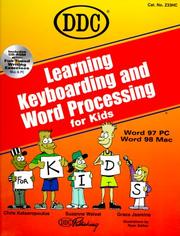 Cover of: Learning keyboarding and word processing for kids