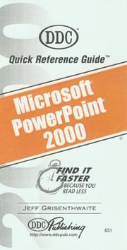 Cover of: PowerPoint 2000 Quick Reference Guide (Quick Reference Guides) by Jeff Grisenthwaite