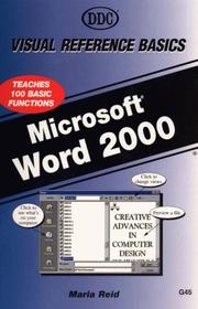 Cover of: Word 2000 Visual Reference Basics by Maria Reid