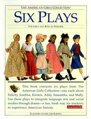 Cover of: Six plays for girls and boys to perform: teacher's guide and scripts
