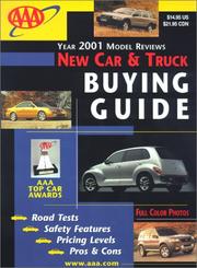 Aaa 2001 New Car & Truck Buying Guide (Aaa New Car & Truck Buying Guide) by American Automobile Association