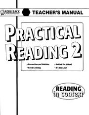 Cover of: Practical Reading 2 Teacher's Manual (Reading in Context)