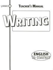 Cover of: Writing (English in Context) by Carol Hegarty, Carol Hegarty