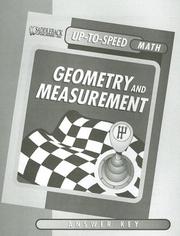 Cover of: Geometry and Measurement (Uptospeed Math)
