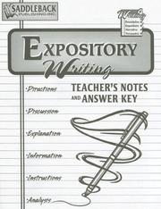 Cover of: Expository Teacher Notes (Writing 4 Series)
