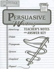 Cover of: Persuasive Teacher Notes (Writing 4 Series)