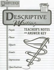 Cover of: Descriptive Teacher Notes (Writing 4 Series)