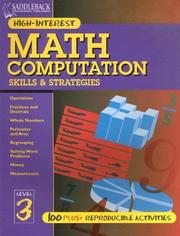 Cover of: Math Computation Skills & Strategies Level 3 (Math Computation Skills & Strategies)