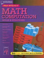 Cover of: Math Computation Skills & Strategies Level 4 (Math Computation Skills & Strategies)