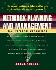 Cover of: Network planning and management: your personal consultant