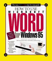 Cover of: How to use Microsoft Word for Windows 95 | Heidi Steele