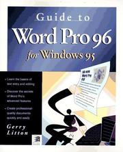 Cover of: Guide to Word Pro 96 for Windows 95