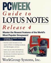 Cover of: PCWEEK guide to Lotus Notes release 4