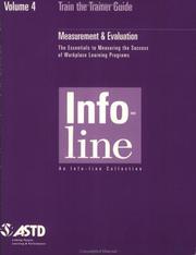 Cover of: Train the Trainer, Volume 4 : Measurement & Evaluation