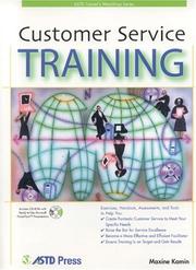 Cover of: Customer Service Training (Astd Trainer's Wordshop)