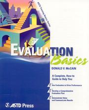 Cover of: Evaluation basics by Donald V. McCain
