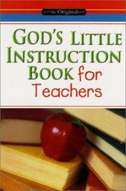Cover of: God's Little Instruction Book for Teachers (God's Little Instruction Books)