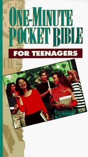 Cover of: One-Minute Pocket Bible for Teenagers (One-Minute Pocket Bible Series) by Mike Murdock