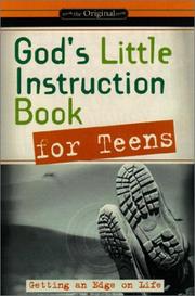 Cover of: God's Little Instruction Book for Teens: Getting an Edge on Life (God's Little Instruction Books)
