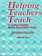 Cover of: Helping teachers teach by Philip M. Turner