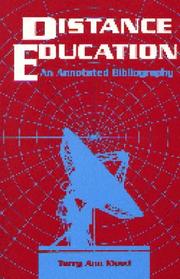 Cover of: Distance education: an annotated bibliography