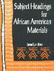 Cover of: Subject headings for African-American materials