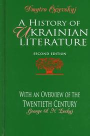 A history of Ukrainian literature by Dmitrij Tschižewskij
