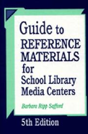 Cover of: Guide to reference materials for school library media centers