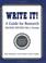 Cover of: Write it!