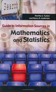 Cover of: Guide to Information Sources in Mathematics and Statistics (Reference Sources in Science and Technology)