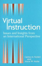 Cover of: Virtual Instruction by Carine M. Feyten, Joyce W. Nutta