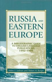 Cover of: Russia and Eastern Europe by Helen F. Sullivan, Helen F. Sullivan