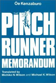 Cover of: The pinch runner memorandum by Kenzaburō Ōe