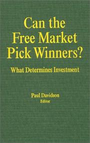 Cover of: Can the free market pick winners? by edited by Paul Davidson.