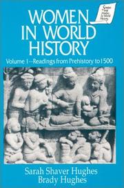 Cover of: Women in World History: Readings from Prehistory to 1500 (Vol 1) (Sources and Studies in World History)