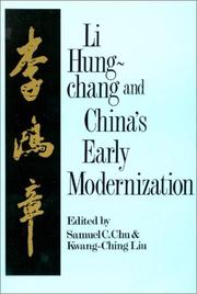 Cover of: Li Hung-chang and China's early modernization