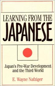 Cover of: Learning from the Japanese by E. Wayne Nafziger