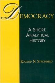 Cover of: Democracy: a short, analytical history