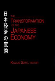 Cover of: The Transformation of the Japanese Economy (East Gate Books)
