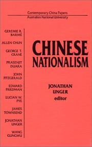 Cover of: Chinese nationalism by Jonathan Unger, editor ; Geremie R. Barmé ... [et al.].