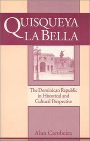 Cover of: Quisqueya LA Bella by Alan Cambeira