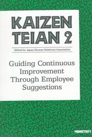 Cover of: Kaizen Teian 2 by Japan Human Relations Association
